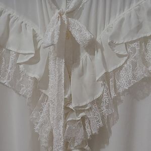 Delicate lace detail blouse